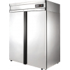 Шкаф холодильный, 1000л, 2 двери глухие, 8 полок, ножки, -5/+5С, дин.охл., нерж.сталь, R290