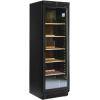 Шкаф холодильный для вина, 372л, 1 дверь стекло, 5 полок, +10/+18С, дин.охл., черный, R600a